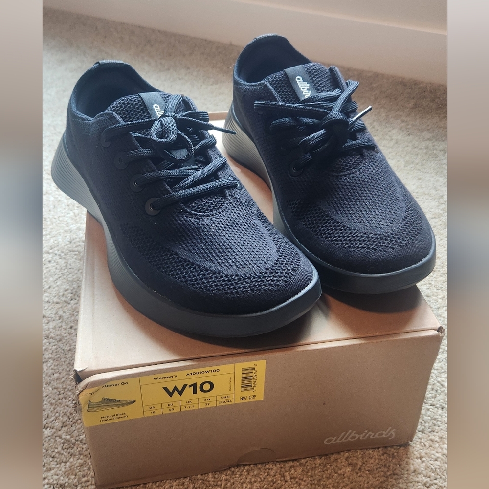 Allbirds Black Tree Runner Go
